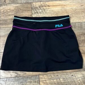 Fila Black and White Mini Athletic Skirt